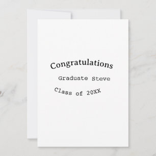 Convite Parabéns graduado nome turma de 20XX tipo w