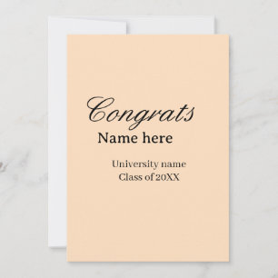 Convite Parabéns graduado nome universidade turma de 20XX 