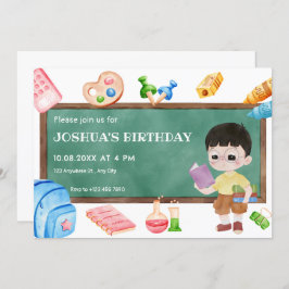 Convite Parabéns para crianças da escola