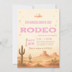 Convite Parabéns para Rodeo 1rua Wild West