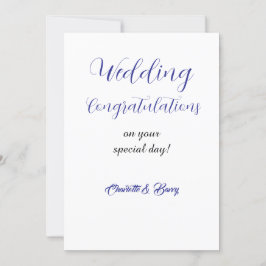 Convite Parabéns pelo seu casamento