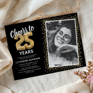 Convite Parabéns pelos 25 anos da foto de Cheers