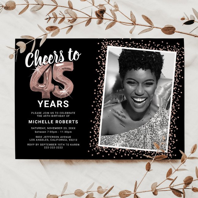 Convite Parabéns pelos 45 anos da série Cheers (Criador carregado)