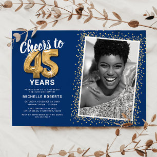 Convite Parabéns pelos 45 anos da série Cheers