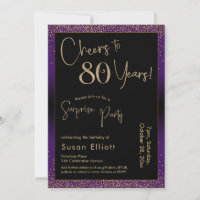 Parabéns pelos 80 Anos Festa de Aniversário Surpre