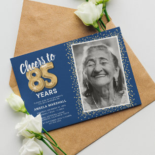 Convite Parabéns pelos 85 anos de idade Foto