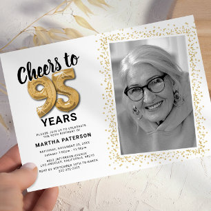 Convite Parabéns pelos 95 anos de Cheers Foto