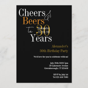 Convite Parabéns Personalizados e Cervejas Aniversário de