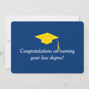 Convite Parabéns por ganhar seu diploma de direito