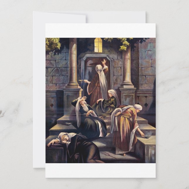 Convite Parábola das Dez Virgens (Frente)