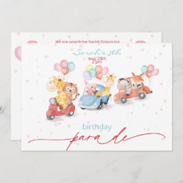 Convite Parada de Aniversário de Animais Cegos