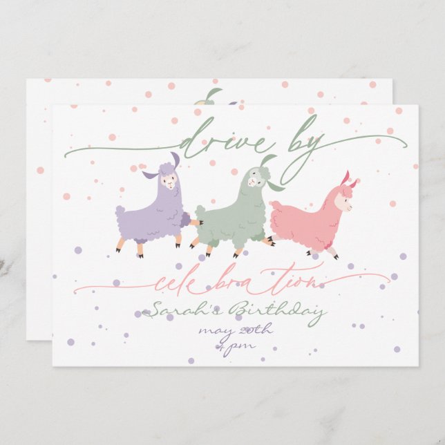 Convite Parada de Celebração de Aniversário da Playful Sur (Frente/Verso)