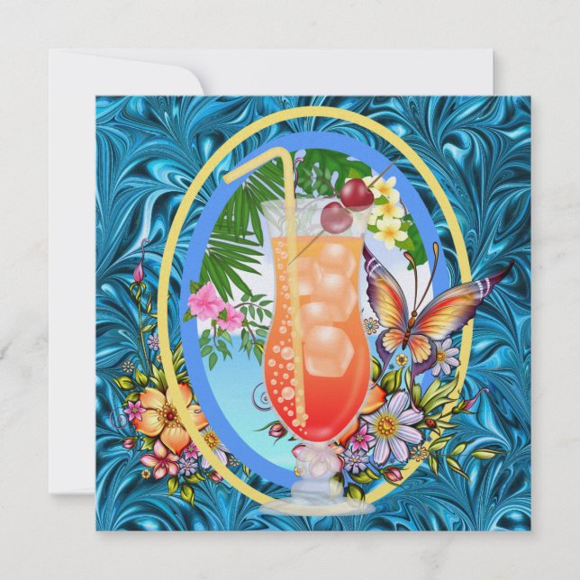 Convite Paradise Beach (Frente)