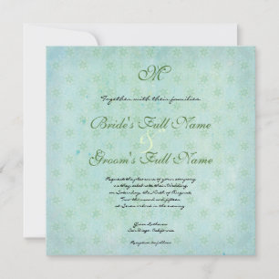 Convite Paradise Love Birds Modern Floral Swirl Damask