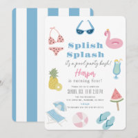 Parafuso Splash Summer Party Girl Aniversário