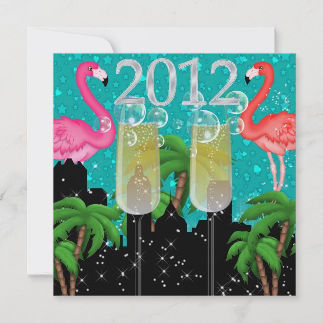 Convite Paraíso em luzes brilhantes de estilo - SRF (Frente)