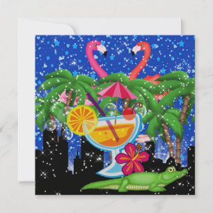 Convite Paraíso em luzes brilhantes de estilo - SRF