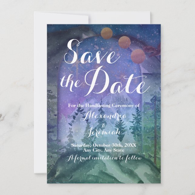 Convite Paraíso nas Florestas Montanhosas (Frente)