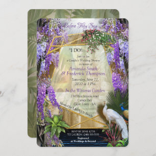 Convite Paraíso Tropical de Wisteria no Palácio do Ouro em