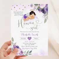 Paraíso Verde Roxo Chá de fraldas Enviado