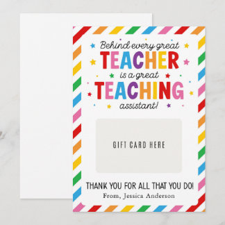 Convite Paraprofessional Appreciation Day Gift Card Holder