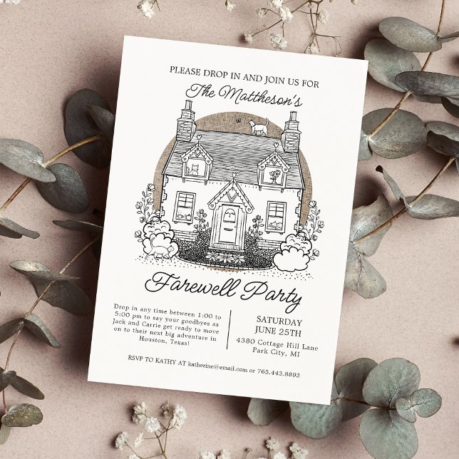 Convite Parar Por Cats Farewell Party (Criador carregado)