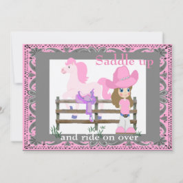 Convite Parceira do Partido Ocidental Saddle Horse Anivers