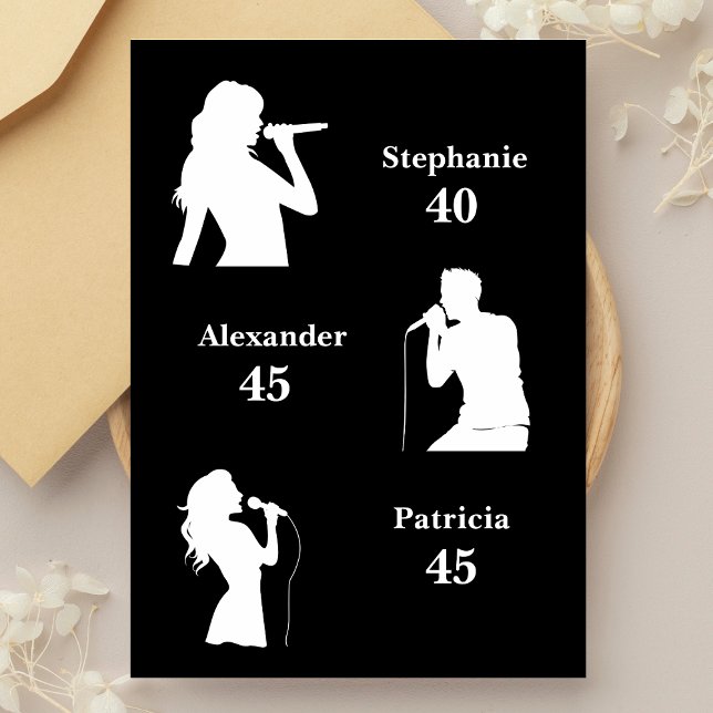 Convite Parceiro Aniversário triplicou o divertido negro m (Criador carregado)