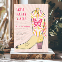 Parceiro de vamos Yall Butterfly Boot Aniversário