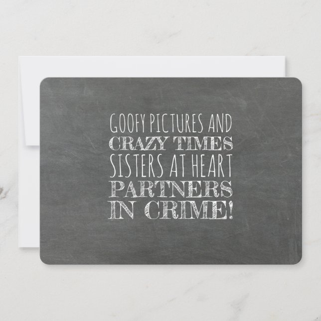 Convite Parceiros da Criminalidade Engraçada Proposta de B (Frente)