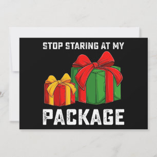 Convite Pare De Olhar No Meu Pacote Feriado De Natal