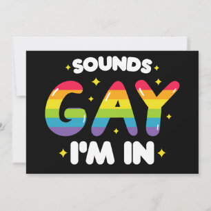 Convite Parece Gay, estou no Orgulho LGBT Engraçado