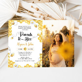 Convite Parents To Bee Baby Shower Photo Invitation