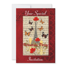 Paris e festa de Namorados de borboletas