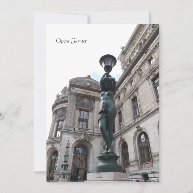 Convite Paris. França. Palais Garnier (Frente)