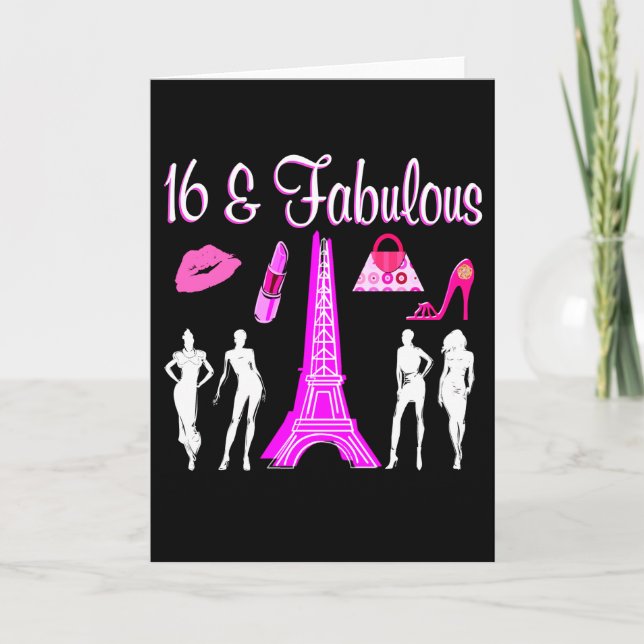 CONVITE PARIS INSPIRED SWEET 16TH BIRTHDAY DESIGN (Frente)