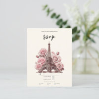 Paris Torre Eiffel & Rosas Cor-de-Rosa Festa Casam