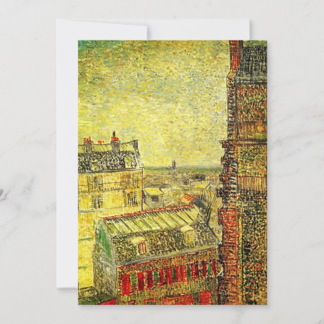 Convite Paris View, do Quarto de Vincent, de Vincent van G (Frente)