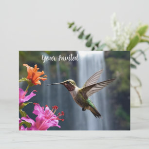 Convite Parque de Cascata de Hummingbird