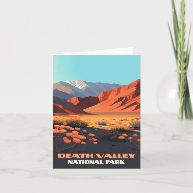 Convite Parque Nacional do Vale da Morte Papoulas da Calif (Frente)