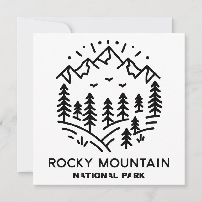 Convite Parque Nacional Rocky Mountain (Frente)