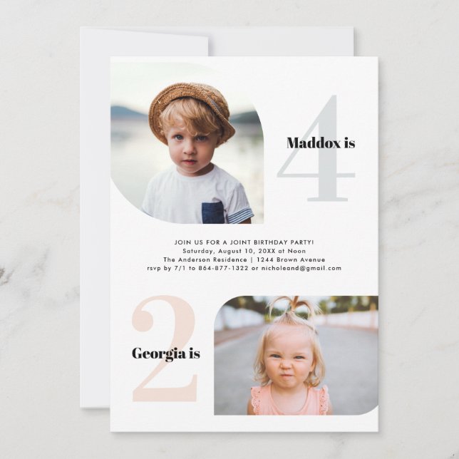 Convite Parte conjunta | Festa de aniversário de Fotografi (Frente)