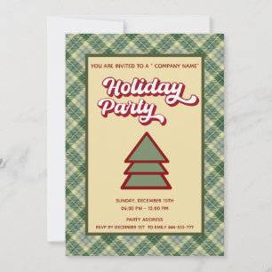 Convite Parte da empresa de diversão xadrez em negrito