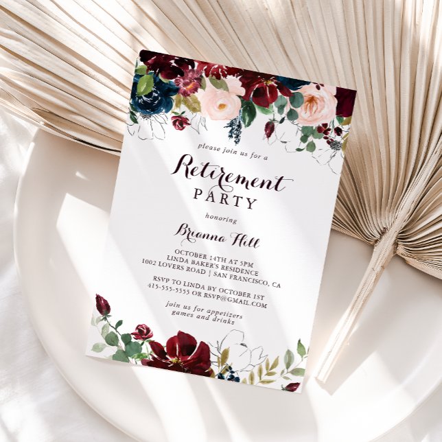 Convite Parte de Baixa Ilustrada de Aquarela (Criador carregado)