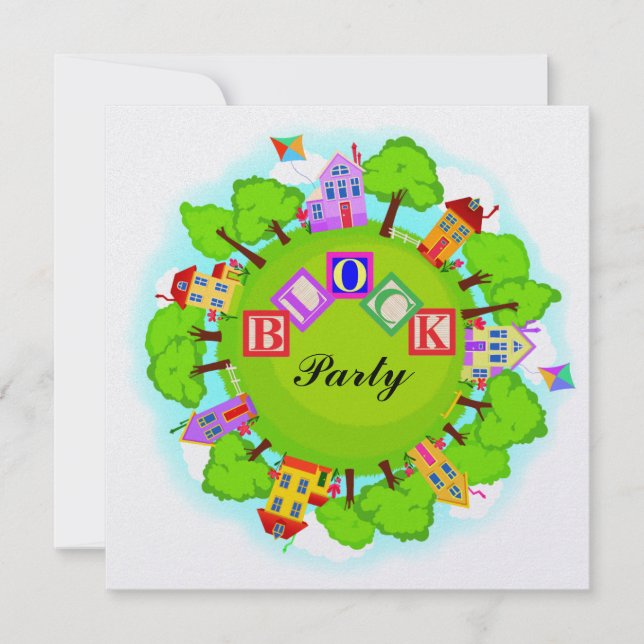 Convite Parte de Bloco - Evento de Vizinhança - SRF (Frente)