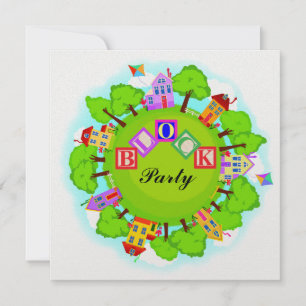 Convite Parte de Bloco - Evento de Vizinhança - SRF