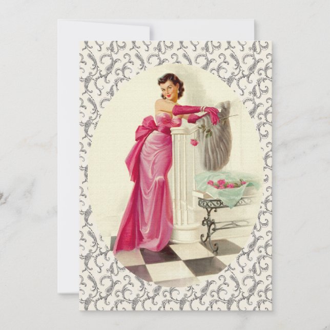 Convite Parte de Janto da década de 1950 (Frente)