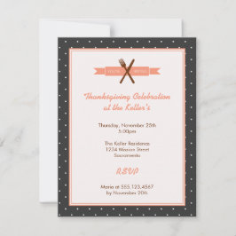 Convite Parte de janto do anfitrião de quadros do bolinhas