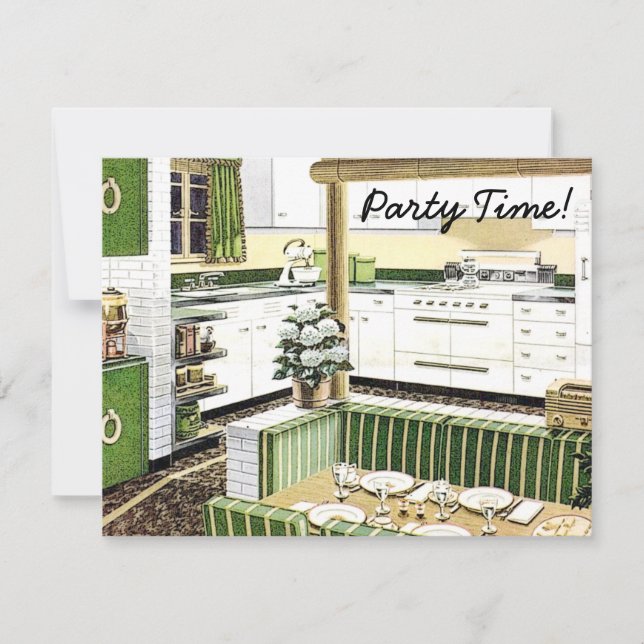 Convite Parte de Janto Retroativo dos anos 40 (Frente)