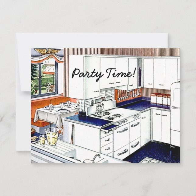 Convite Parte de Janto Retroativo dos anos 40 (Frente)